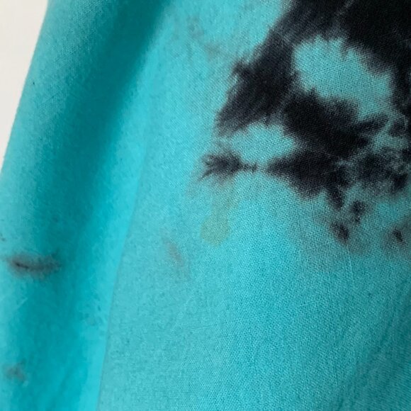 Vintage 90’s Punk Goth Whimsigoth Black Teal Dress Witch Sultry Fairy Rad - Picture 12 of 16